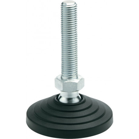 Pied articulé en plastique GN 344 d1 80 mm. d2 M 16 mm l1 138 mm l3 24 mm GANTER 