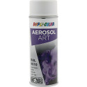 Bombe de peinture de couleur AEROSOL Art blanc pur satiné RAL 9010 400 ml bombe (Par 6)