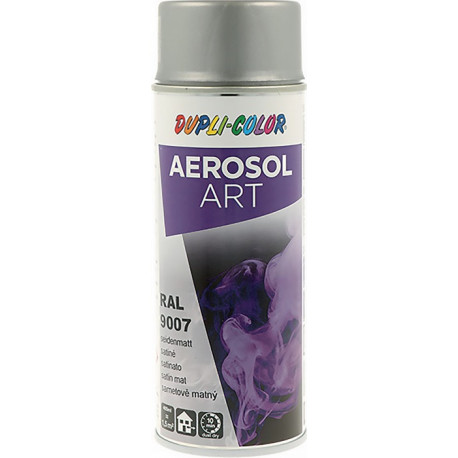 Bombe de peinture de couleur AEROSOL Art aluminium gris satiné RAL 9007 400 ml b (Par 6)