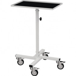 Servante d'atelier surface de chargement L410 x l610 mm hauteur réglable 945-1 295 mm gris clair, RAL 7035 tablette fixe BEDRUNKA+HIRTH