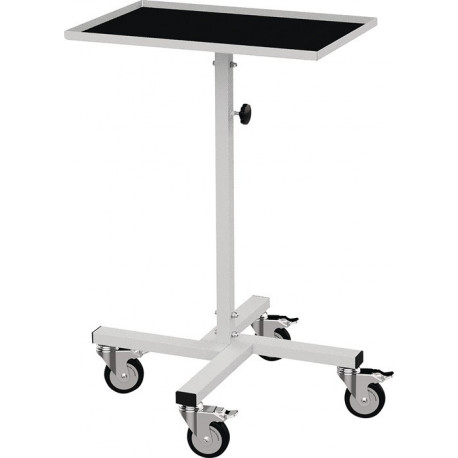 Servante d'atelier surface de chargement L410 x l610 mm hauteur réglable 945-1 295 mm gris clair, RAL 7035 tablette fixe BEDRUNKA+HIRTH
