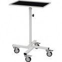 Servante d'atelier surface de chargement L410 x l610 mm hauteur réglable 945-1 295 mm gris clair, RAL 7035 tablette fixe BEDRUNKA+HIRTH