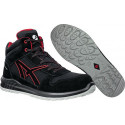Botte de sécurité CLIFTON MID pointure 45 noire/rouge S3 EN ISO 20345:2011 cuir 