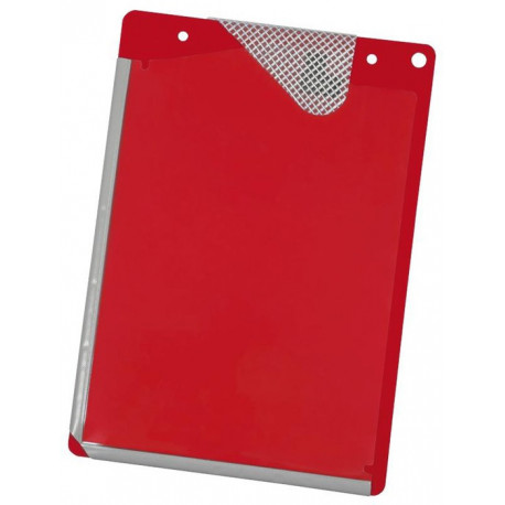 Sac d’application PVC avec soudure des 2 côtés du pli DIN A4 rouge EICHNER (Par 10)