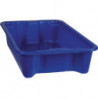 Bac gerbable-emboîtable PP bleu L590xl380xH135mm 