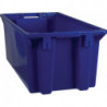 Bac gerbable-emboîtable PP bleu L800 x l400 x H300mm 