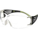 Lunettes de protection Reader SecureFit -SF400 EN 166 branches noires/vertes, verres tr. +2,5 polycarbonate 3M