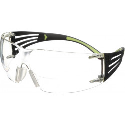 Lunettes de protection Reader SecureFit -SF400 EN 166 branches noires/vertes, verres tr. +2 polycarbonate 3M
