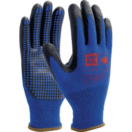 Gant en nitrile à maille fine NI-Thermo taille 8 bleu EN 388. EN 407. EN 511 cat (Par 12)