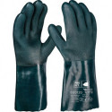 Gant protection ctre produits chimiques Pirat taille 10 vert PVC EN 388. EN ISO (Par 12)