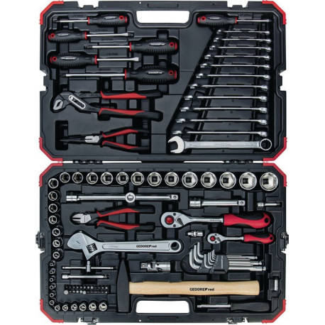 Valise de douilles/d'outillage à main R4600 3100 100 pièces SW 4-32 mm GEDORE RE 