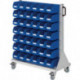 Chariot à roulettes RasterMobil H1230xl1000xP500mm Boîtextaille 42 x taille 6 bl 