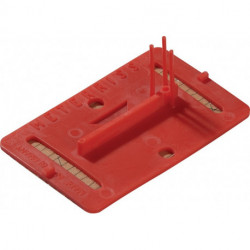 Plaquette de trait de niveau et d’axe RS21 pour L80xl50mm 8 g ROTHBUCHER SYSTEME (Par 50)