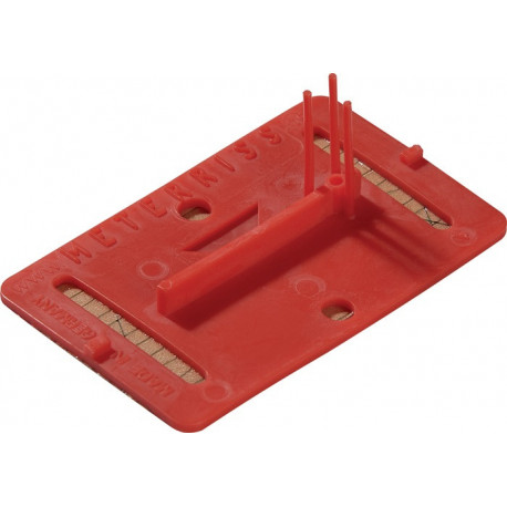 Plaquette de trait de niveau et d’axe RS21 pour L80xl50mm 8 g ROTHBUCHER SYSTEME (Par 50)