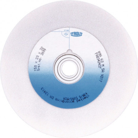 Disque pour tourets à meuler D.175xB25x32 mm 60 60 oxyde daluminium TYROLIT