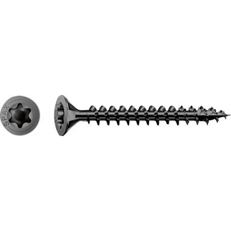 Vis universelle SPAX SeKo T-STAR+ 3.5 x 40 Galvanisé noir HP (Par 200)