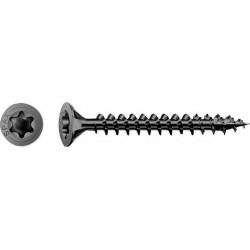 Vis universelle SPAX SeKo T-STAR+ 4.0 x 16 Galvanisé noir HP (Par 200)