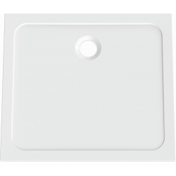 FORMAT DESIGN Mineralg.-Rechteck-Duschw. weiß. 120x80x3cm. mit Antirutsch