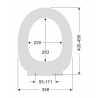 FORMAT Pro WC-Sitz Scharniere m int. Abs. abnehmb.. we