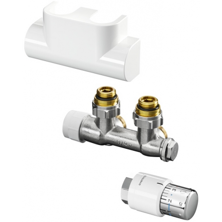 FORMAT Therm Badheizkörper-Anschluss-Set Set 2. Eck. weiß