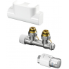 FORMAT Therm Badheizkörper-Anschluss-Set Set 2. Eck. weiß