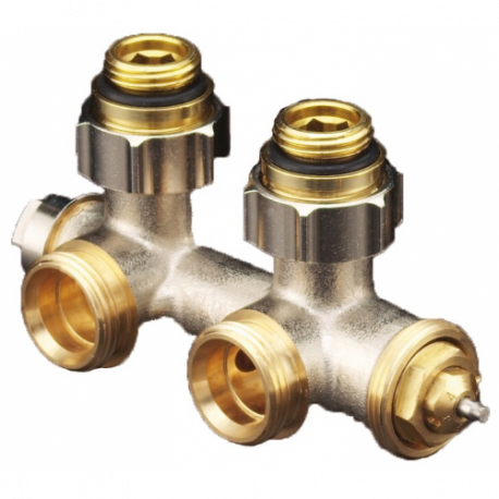 FORMAT Therm Anschlussarm. Multiblock T für Heizkörper mit 1/2 IG. Eck