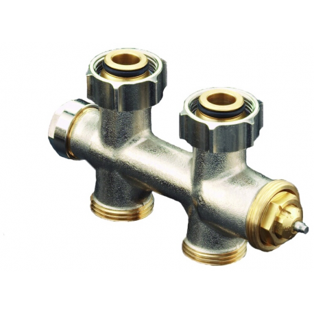 FORMAT Therm Anschlussarm. Multiblock T für Heizkörper mit 3/4 AG. Durchgang