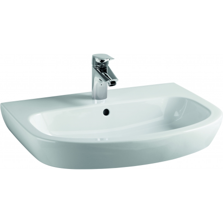 FORMAT Pro Waschtisch 65x48cm. we F-clean. 1 HL. mit Überlauf