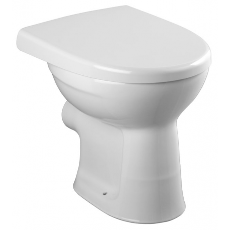 FORMAT Stand-Flachspül-WC we. 6 l. Abg. waagerecht. Ausladung 49cm