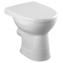 Toilette à chasse d’eau plate au sol nous. 6 l. Abg. horizontal. Projection 49cm