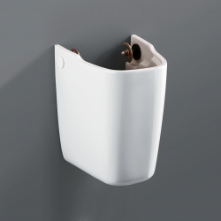 FORMAT Design Halbsäule we. KERAFIX-Befestigung. für Waschtisch