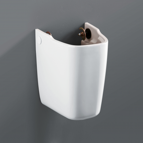 FORMAT Design Halbsäule we. KERAFIX-Befestigung. für Waschtisch