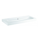 Lavabo FORMAT design 120 x 48.5 cm. blanc F-clean. sans trou robinettrie. avec débordement