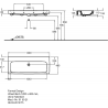 FORMAT Design Waschtisch 120 x 48.5 cm. we F-clean. o HL. m ÜL