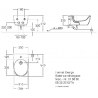 FORMAT Design Wand-Bidet weiß