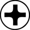 Lame interchangeable pour vis cruciforme PH, Dimensions : PH 1, Couple de rotation max. 3,8 N·m