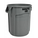 Fût polyvalent gris 76 l PE D. extérieur 495xH581 mm RUBBERMAID