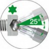 Clé mâle coudée longue phosphatée tête sphérique T10x mm Wiha 1 PCS