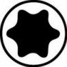 Embout semi-dur, pour vis TORX® 1/4'', 25 mm de long, Dimensions : T 8