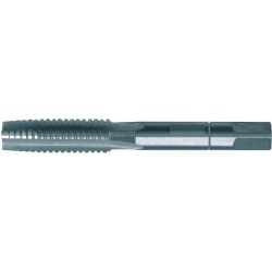 Jeu de tarauds à main, filetage métrique, acier rapide HSS-E, 3 tarauds, Filetage : M3,5, Pas 0,60 mm, Long. totale 45 mm, queue Ø 4 mm