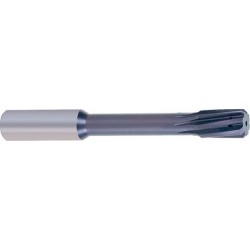 Alésoir haute performance HNC avec arrosage central pour trou débouchant, Ø nominal : 4,01 mm, Long. utile 34 mm, Long. totale 75 mm, Ø queue h6 : 6 mm