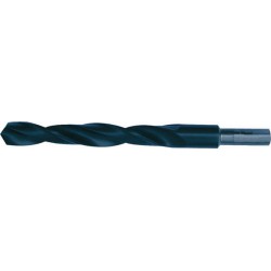 Foret hélicoïdal avec queue cylindrique dégagée, en acier à coupe rapide, type N, DIN 338, surface sans revêtement, Ø h8 : 24,00 mm, Long. totale 205 mm