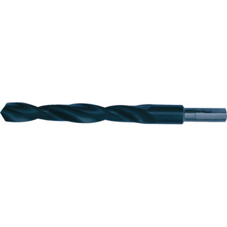 Foret hélicoïdal avec queue cylindrique dégagée, en acier à coupe rapide, type N, DIN 338, surface sans revêtement, Ø h8 : 24,00 mm, Long. totale 205 mm
