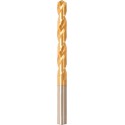 Foret hélicoïdal avec queue cylindrique, en acier à coupe rapide, type N, DIN 338, surface avec revêtement TiN, Ø h8 : 5,10 mm, Long. totale 86 mm