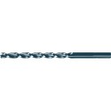 Foret hélicoïdal avec queue cylindrique longue, en acier à coupe rapide à 5 % de cobalt, type RTF, DIN 340, profil rectifié, surface sans revêtement, Ø h8