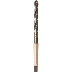 Foret hélicoïdal à queue cône morse, en acier à coupe rapide, type N, DIN 345, profil rectifié, surface traitée à la vapeur, Ø h8 : 27,25 mm