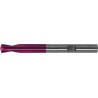 Foret à pointer CN en carbure monobloc, à queue cylindrique, 145°, surface à revêtement TiAIN, Ø h6 : 4 mm, Long. de goujure 12 mm, Long. totale 55 mm