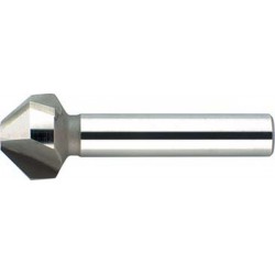 Fraise conique 90°, à chanfreiner et ébavurer, en carbure, Ø nominal : 10,4 mm, Plus petit Ø 2,5 mm, Long. totale 50 mm, queue Ø 6 mm