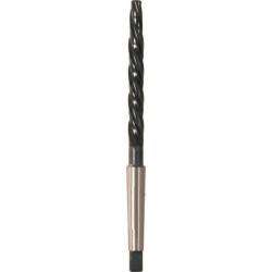Alésoir de chaudronnier, queue CM, Ø nominal k11 : 28,00 mm, Petit Ø 19,6 mm, Long. totale 311 mm, Lames de : 195 mm, Long. d'entrée : 78 mm, CM : 3