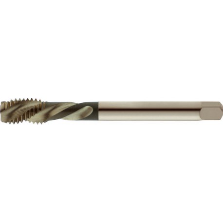 Taraud machine pour trous borgnes à gauche, sans revêtement, DIN 376 B, Filetage M12, Pas 1,75 mm, Long. totale : 110 mm, queue Ø 9,0 mm